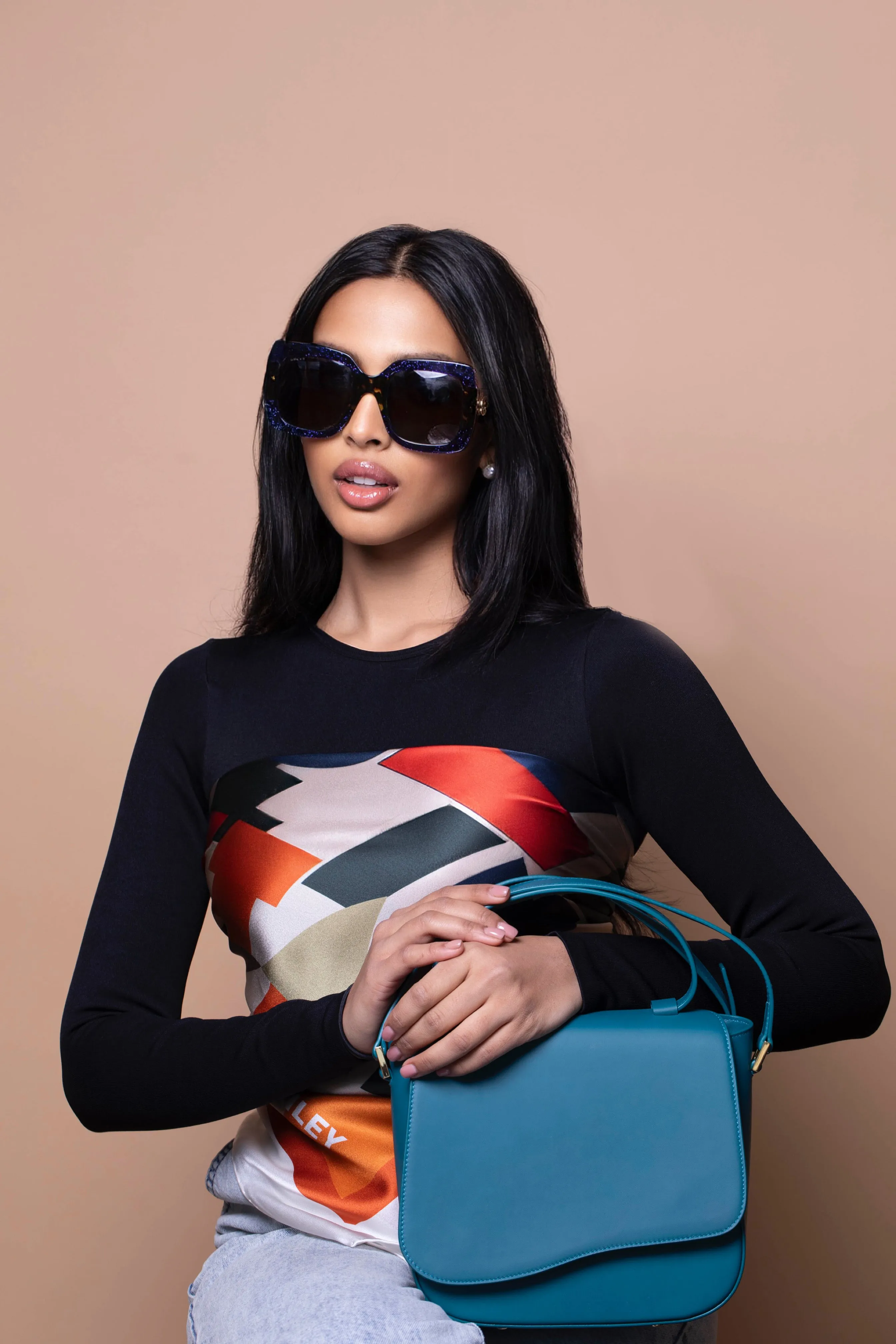 Silks - Champagne in the Riviera Scarf - 90 sold by Silver & Riley product image thumbnail 3