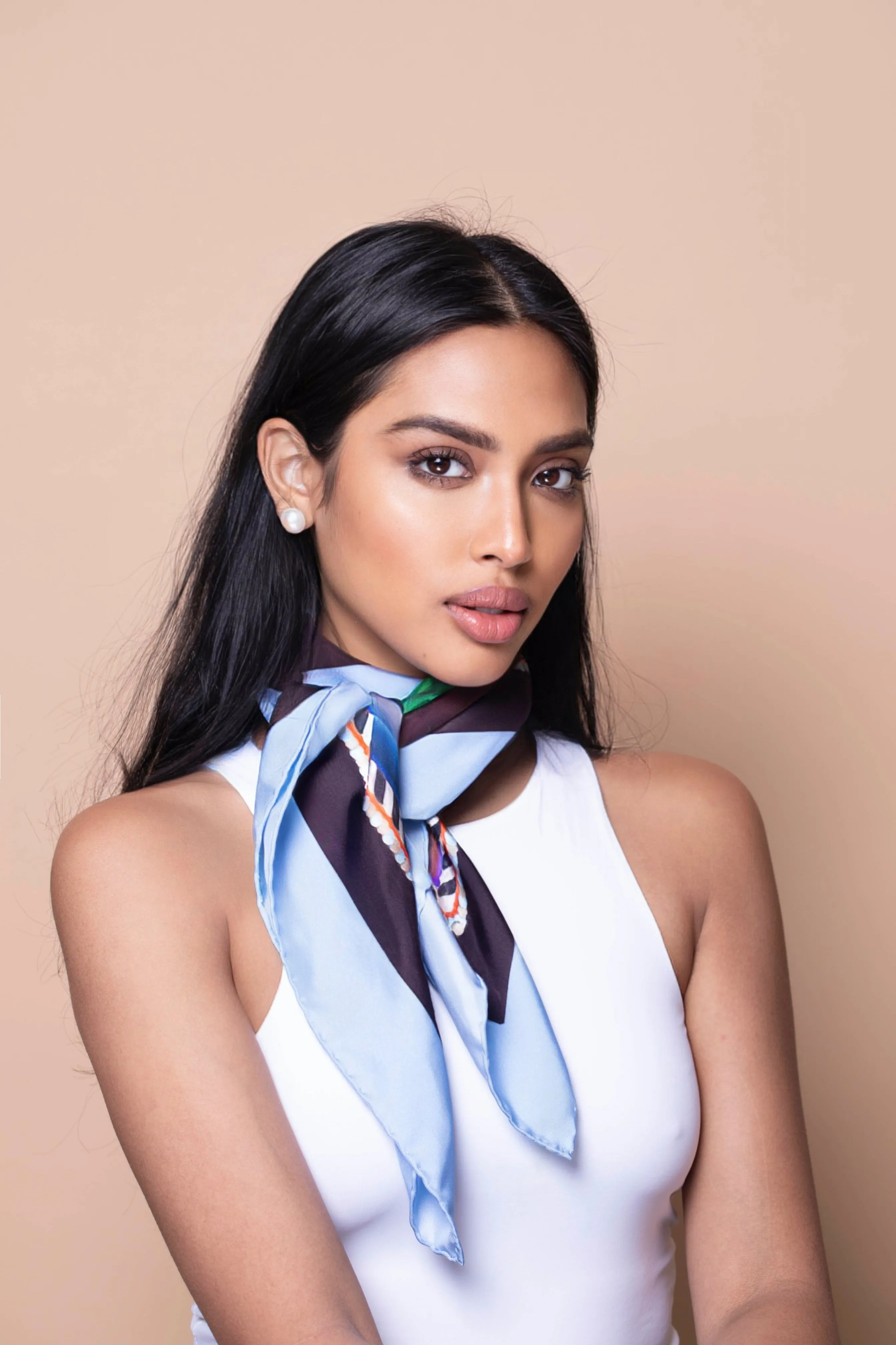 Silks - Birds of Paradise Scarf - 90 sold by Silver & Riley product image thumbnail 3