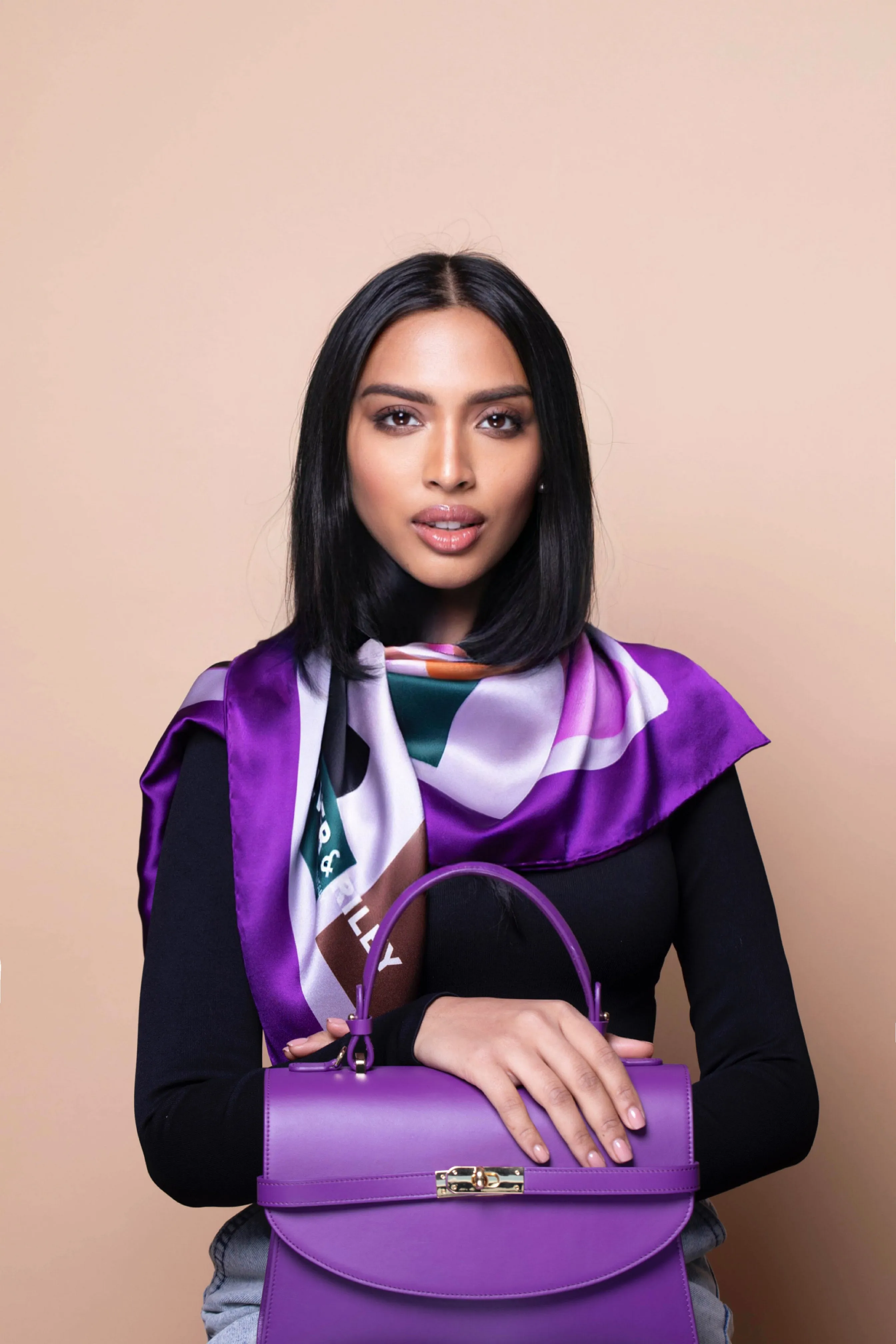 Silks - Bahamian Twilight Scarf - 90 sold by Silver & Riley product image thumbnail 2