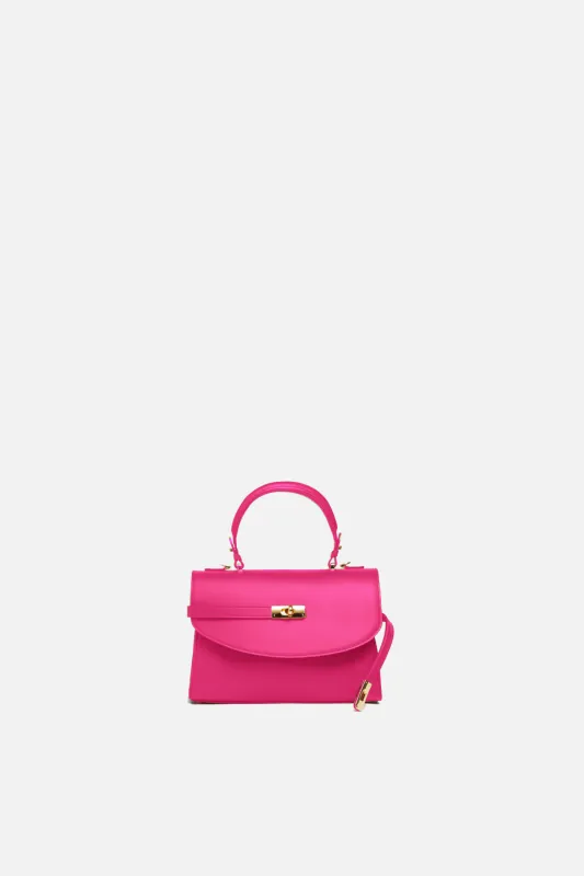 Petite New Yorker Bag in Battery Pink City - Gold Hardware sold by Silver & Riley