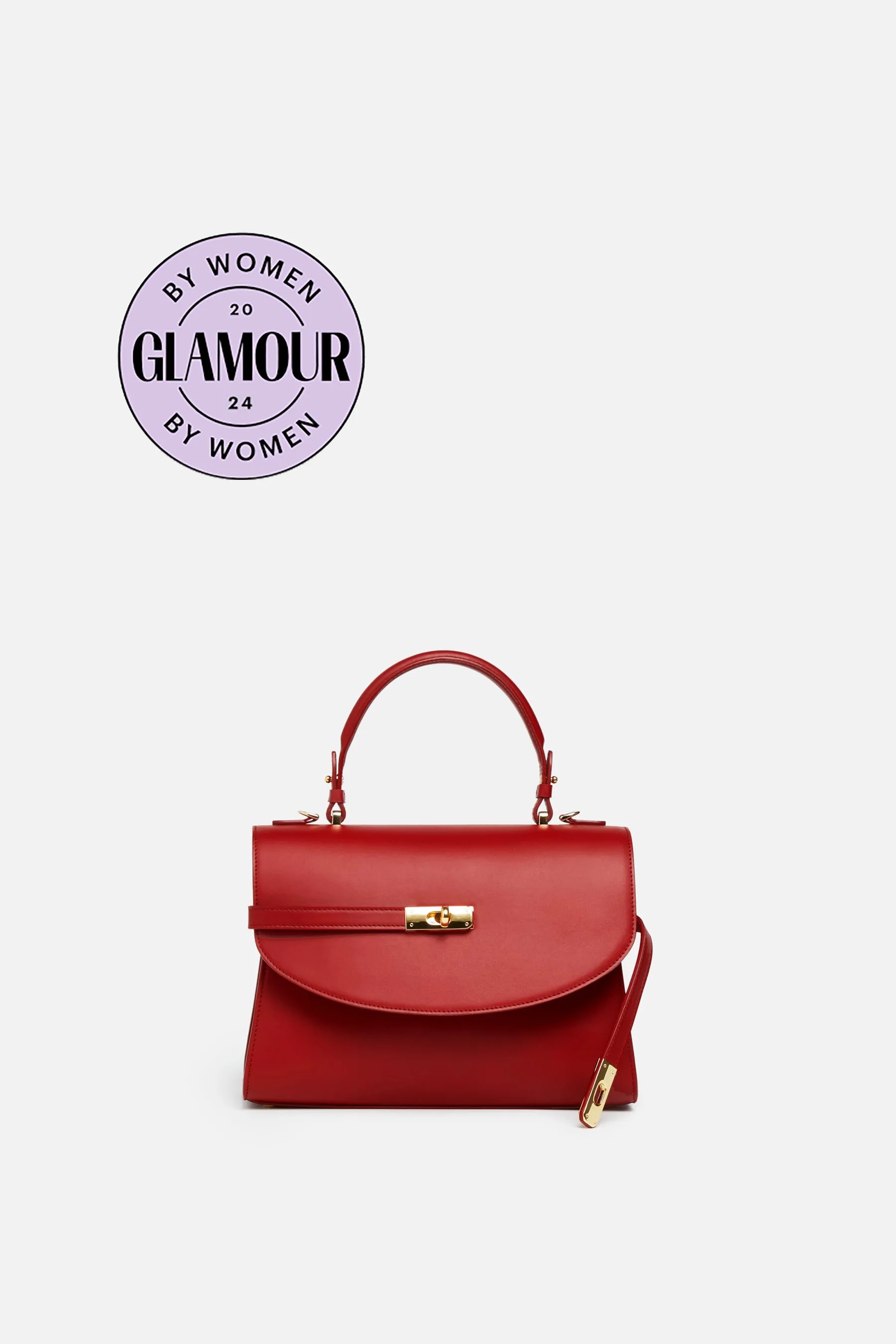 Classic New Yorker Bag in SoHo Red - Gold Hardware sold by Silver & Riley