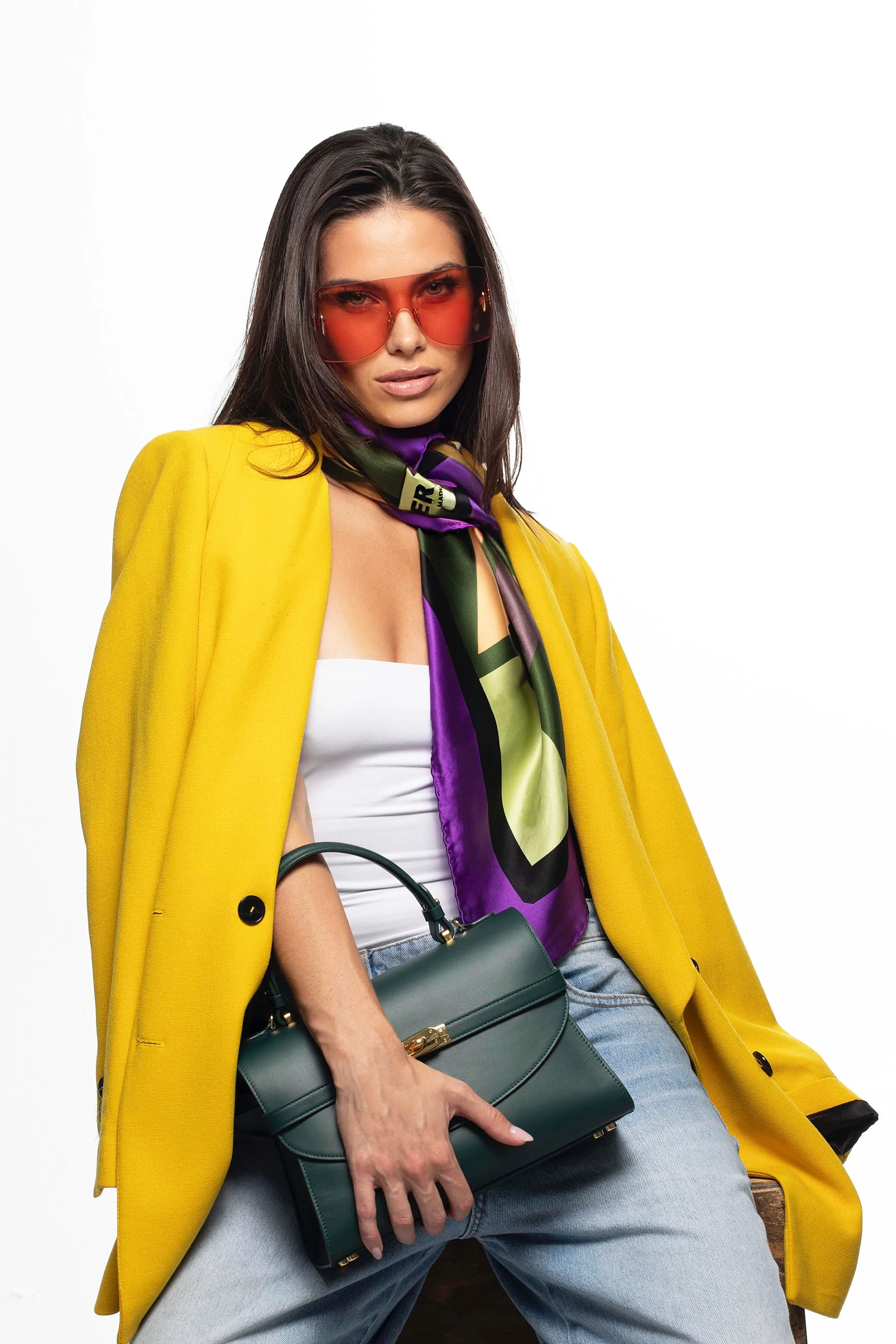 Silks - Porto Reverie Scarf - 90 sold by Silver & Riley product image thumbnail 2