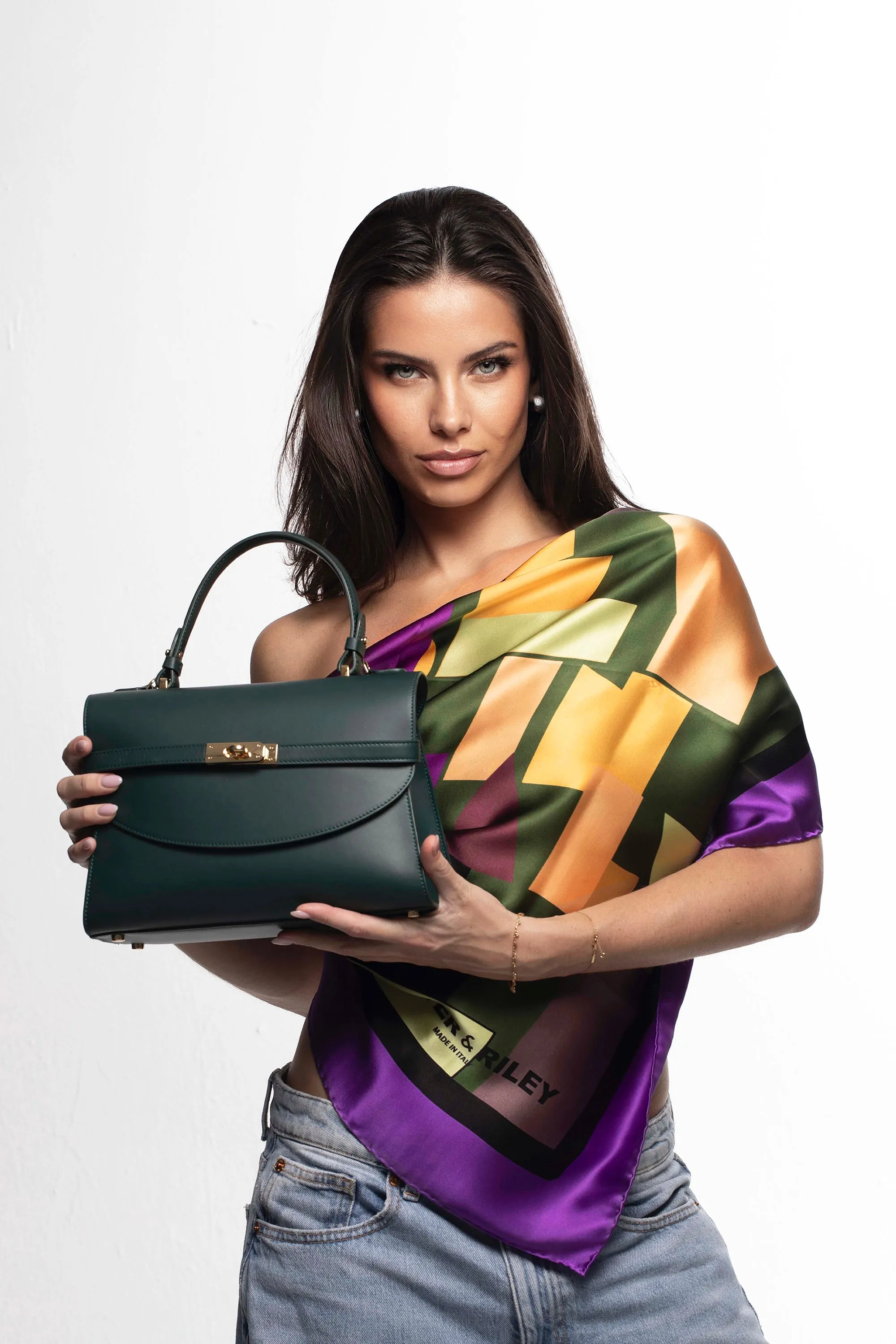 Silks - Porto Reverie Scarf - 90 sold by Silver & Riley product image thumbnail 3