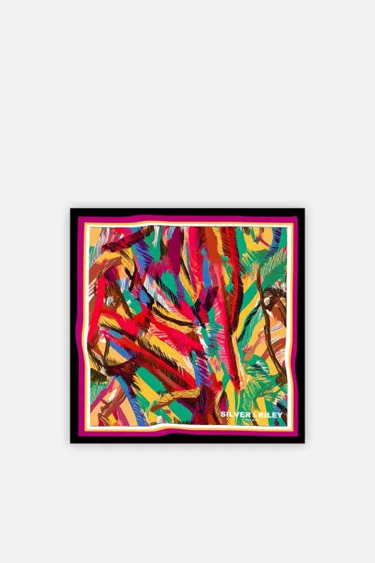 Silks - Pulse in Port of Spain Scarf - 90 sold by Silver & Riley