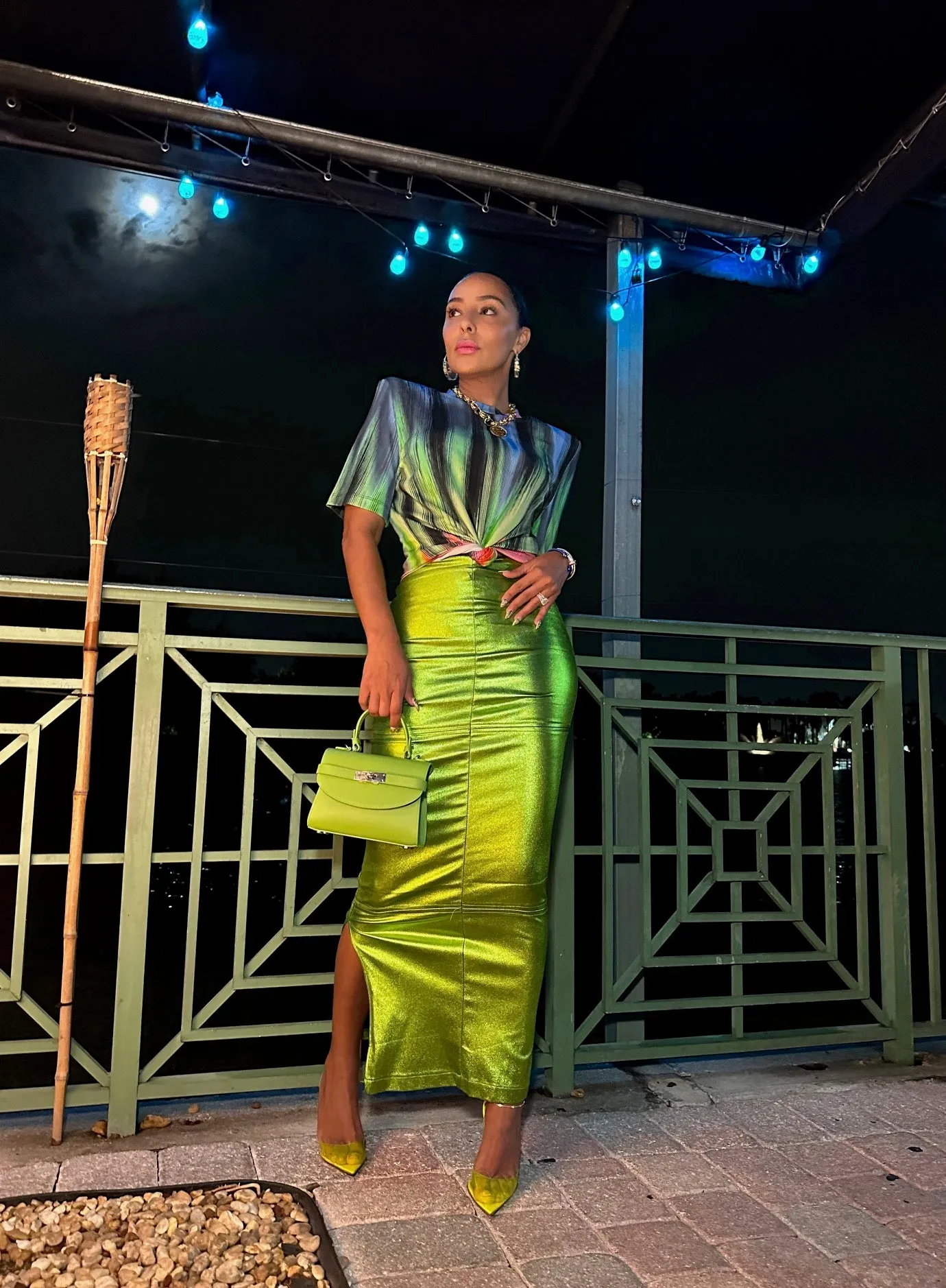 Petite New Yorker Bag in NoLIta Lime Green - Gold Hardware sold by Silver & Riley product image thumbnail 3