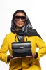 Classic New Yorker Bag in Astoria Noir Black - Silver Hardware sold by Silver & Riley