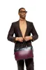 SSW - Geneva Leather Messenger Bag with handle in Wine Purple sold by Silver & Riley