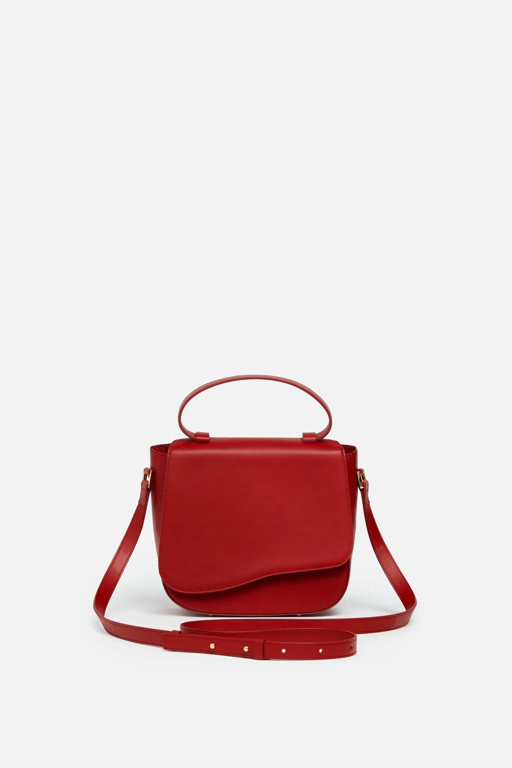 SSW - Milan Crossbody Leather Bag in Scarlet sold by Silver & Riley