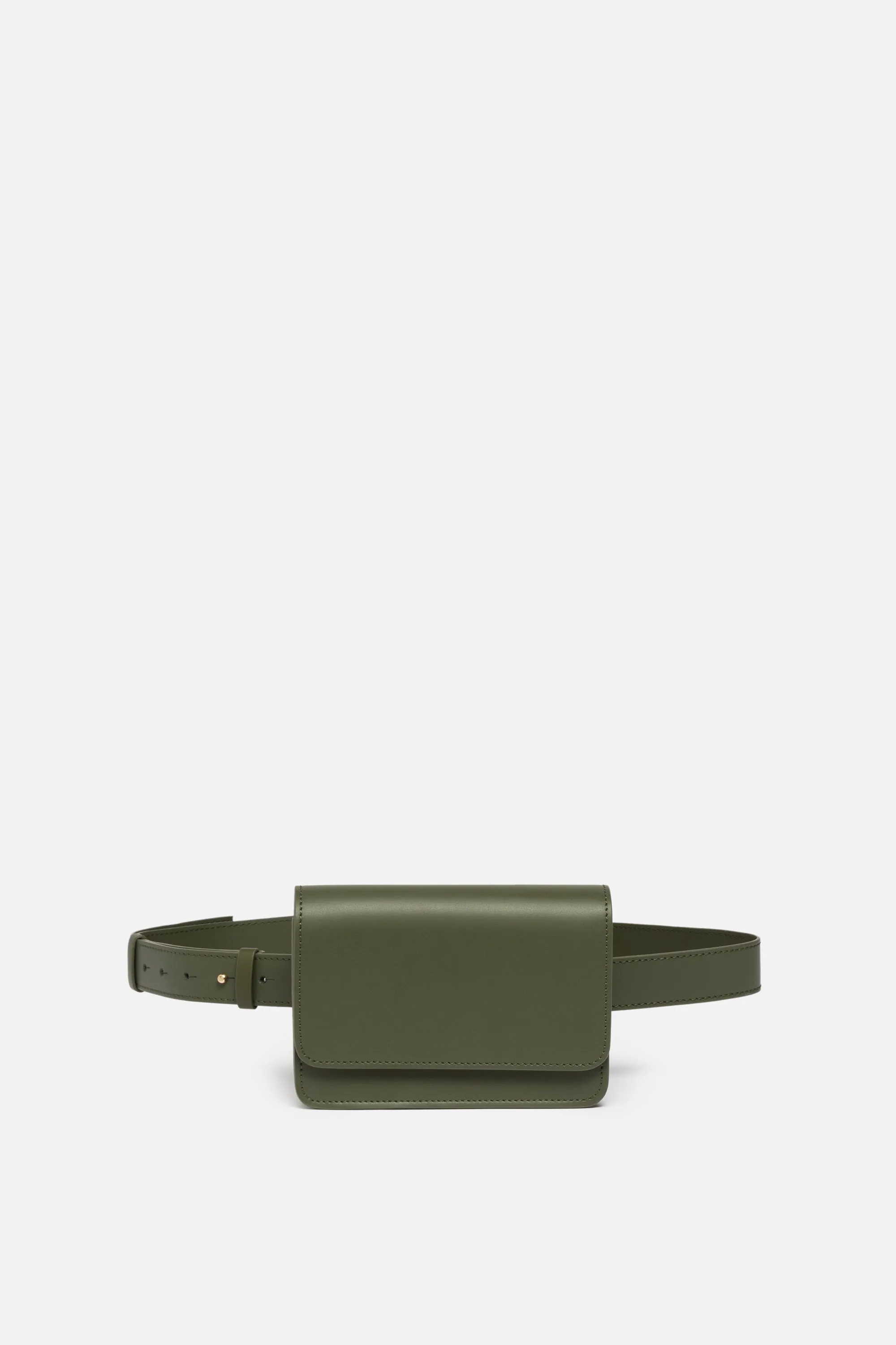 SSW - Parisian Leather Belt Bag in Olive Green sold by Silver & Riley
