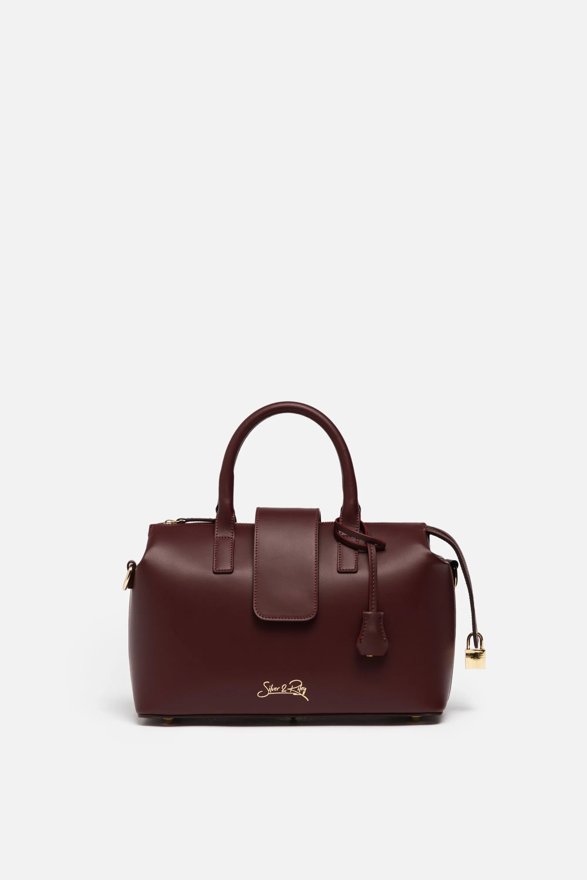 SSW - Convertible Executive Leather Bag MIDI in Burgundy sold by Silver & Riley