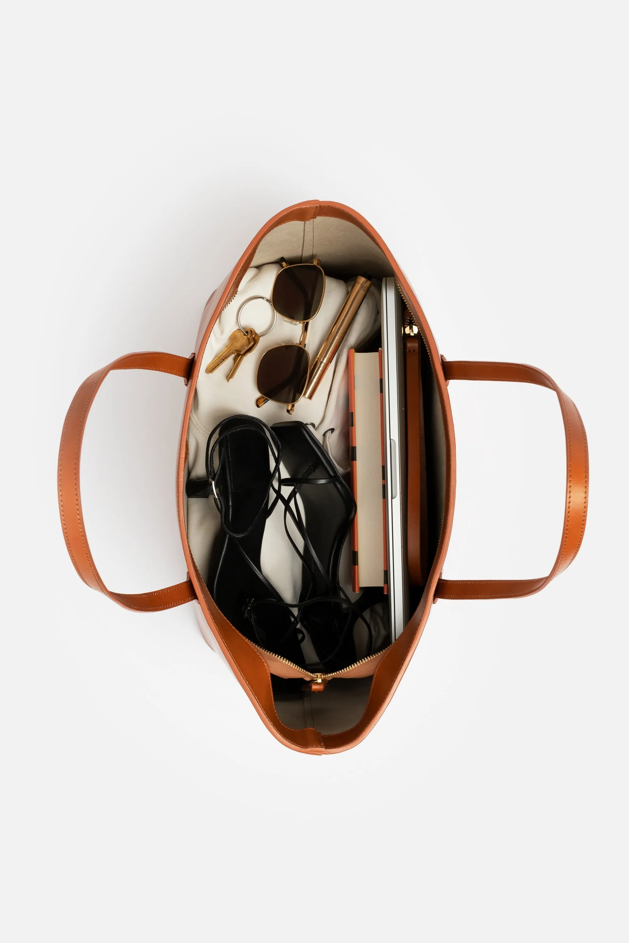 SSW - Manila All Purpose Large Carryall Leather Tote Bag in Dark Burgundy sold by Silver & Riley product image thumbnail 4