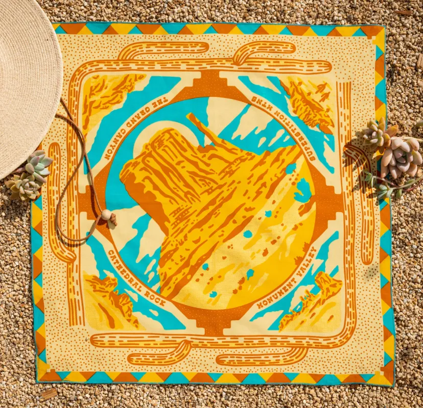 "Southwest Monuments" sold by Bandits Bandanas