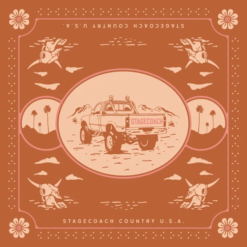 Stagecoach "Truck" Bandana (Adult) sold by Bandits Bandanas