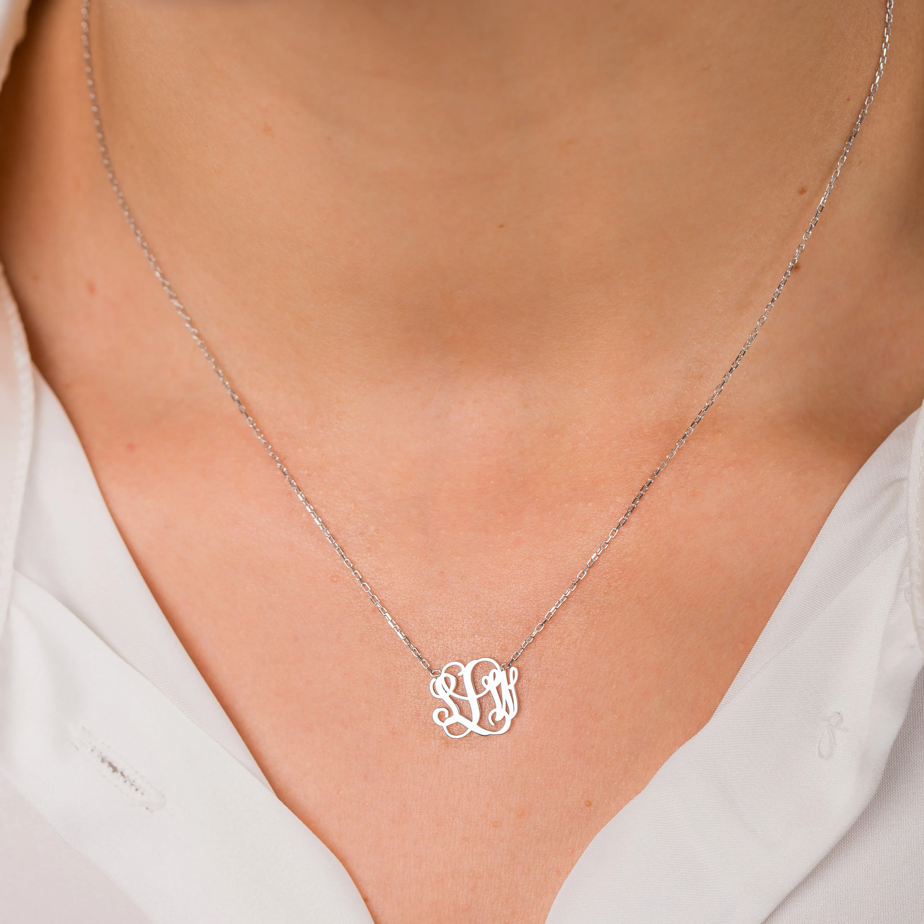 Monogram Necklace | Gift For Her | Gift For Mom sold by Belkymood product image thumbnail 5