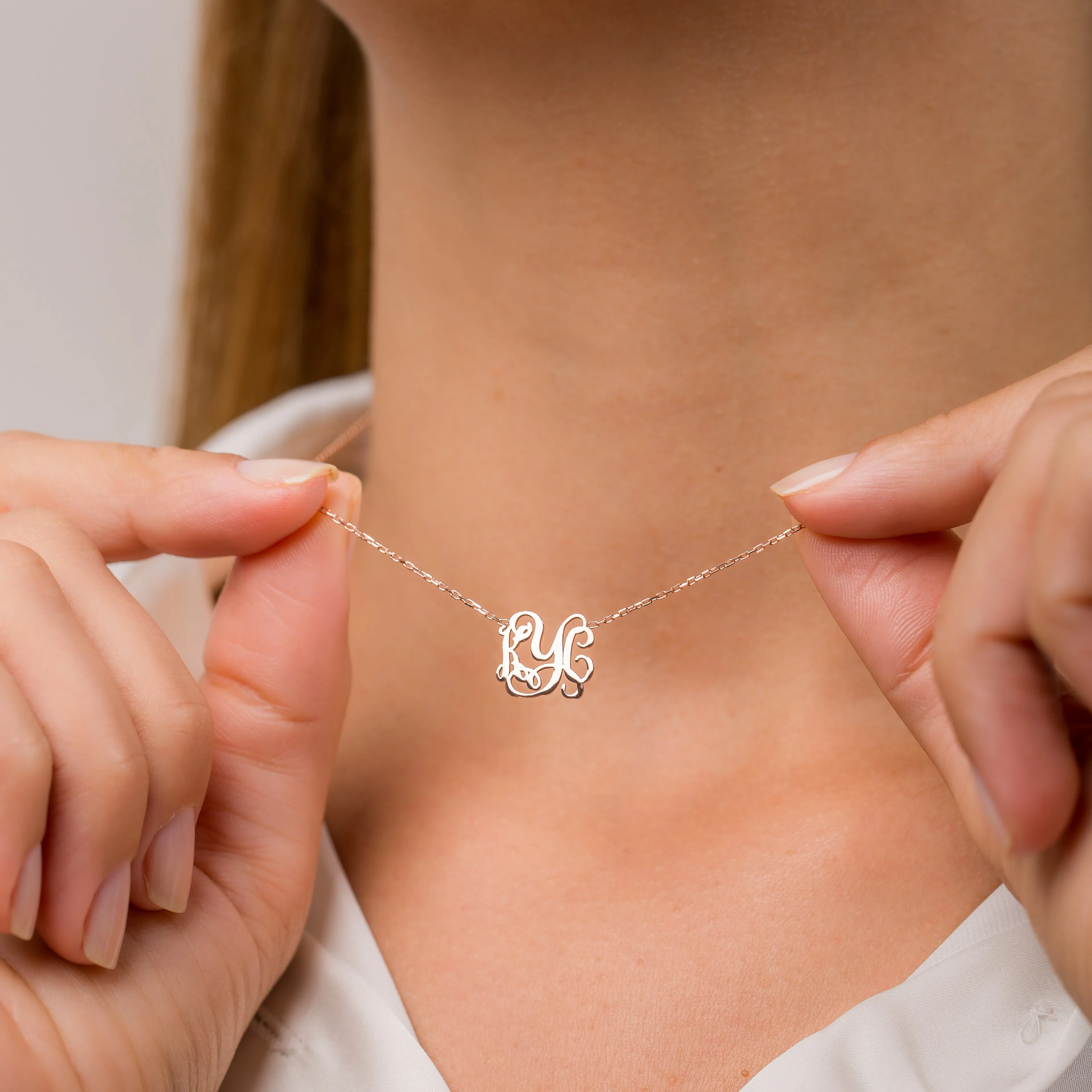 Monogram Necklace | Gift For Her | Gift For Mom sold by Belkymood product image thumbnail 3