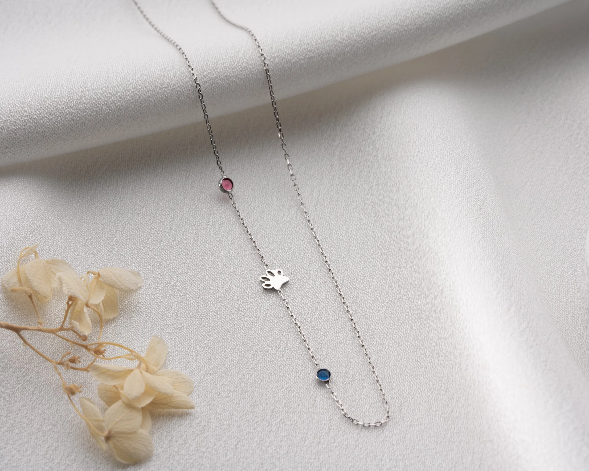 Sideways Birthstone Necklace sold by Belkymood product image thumbnail 5