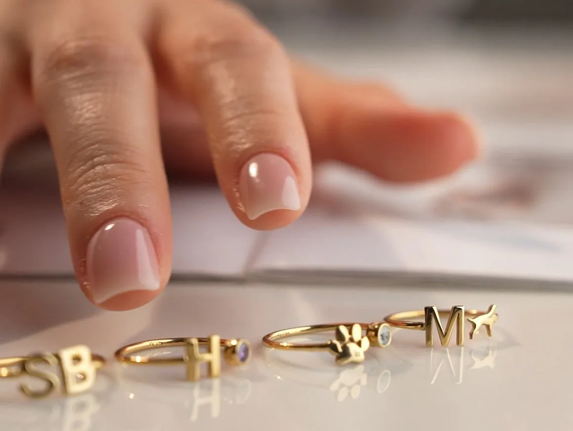 Paw Ring with Birthstone sold by Belkymood product image thumbnail 3