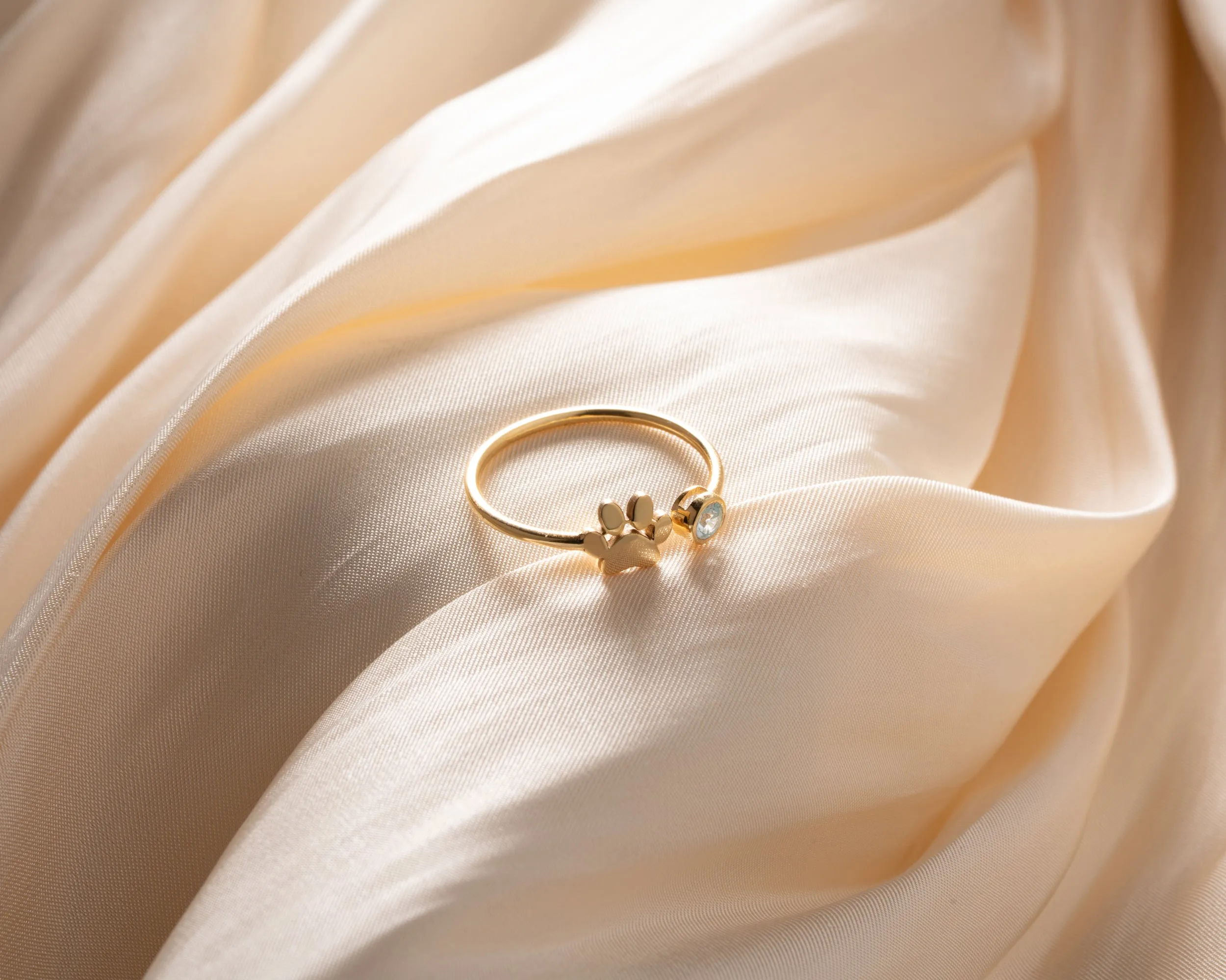 Paw Ring with Birthstone sold by Belkymood product image thumbnail 2