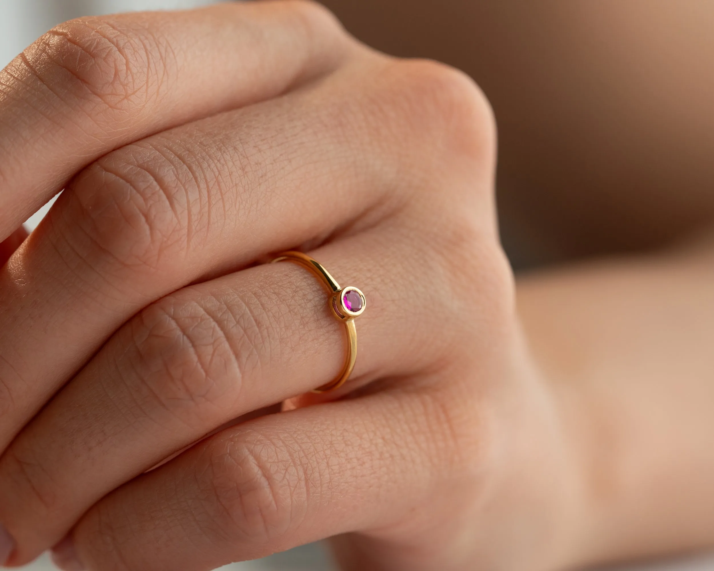 Dainty Birthstone Ring sold by Belkymood