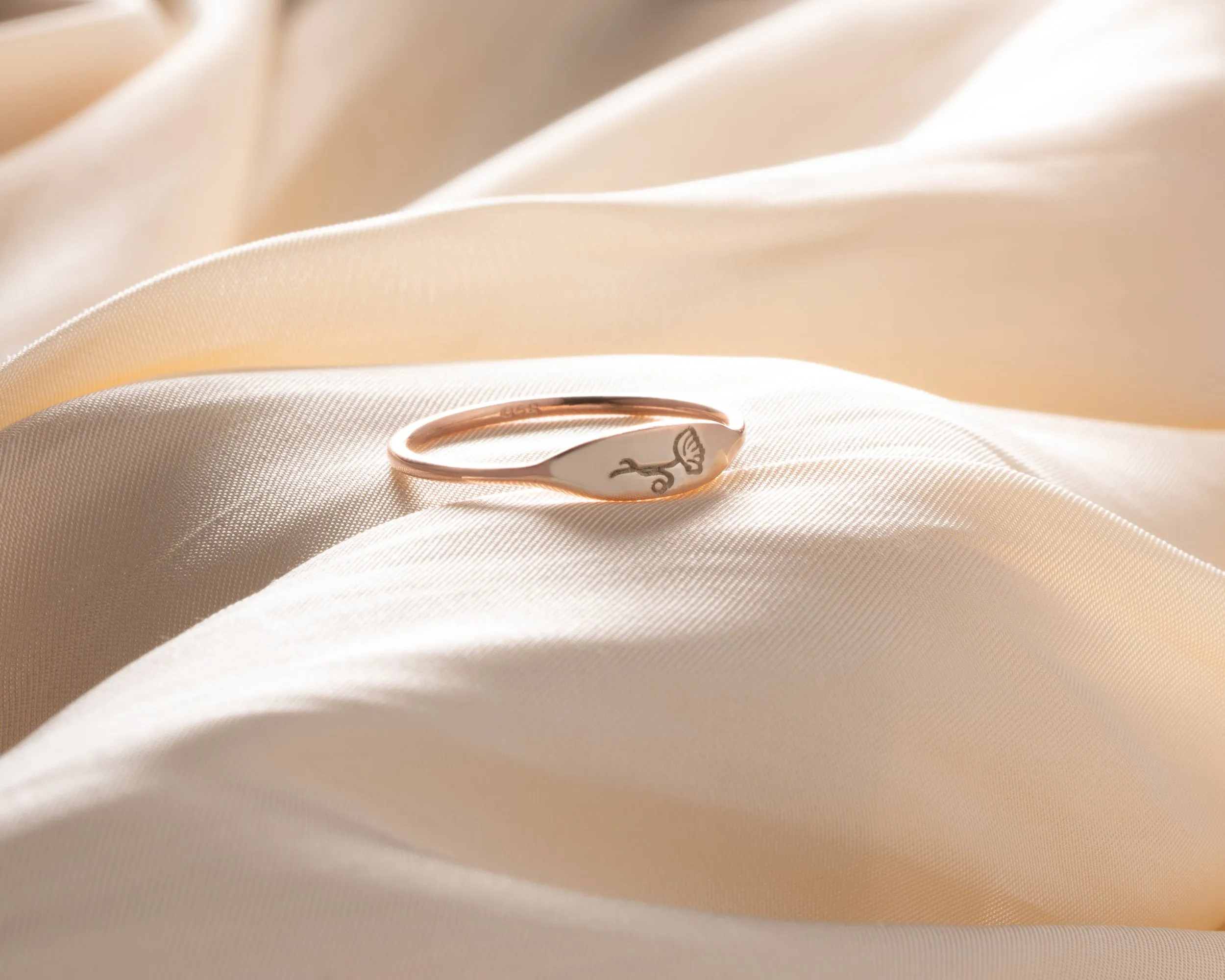 Dainty Birthflower Ring sold by Belkymood product image thumbnail 5