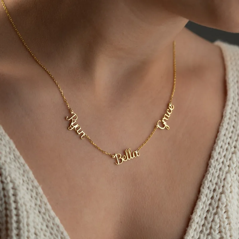 Multiple Name Necklace sold by Belkymood