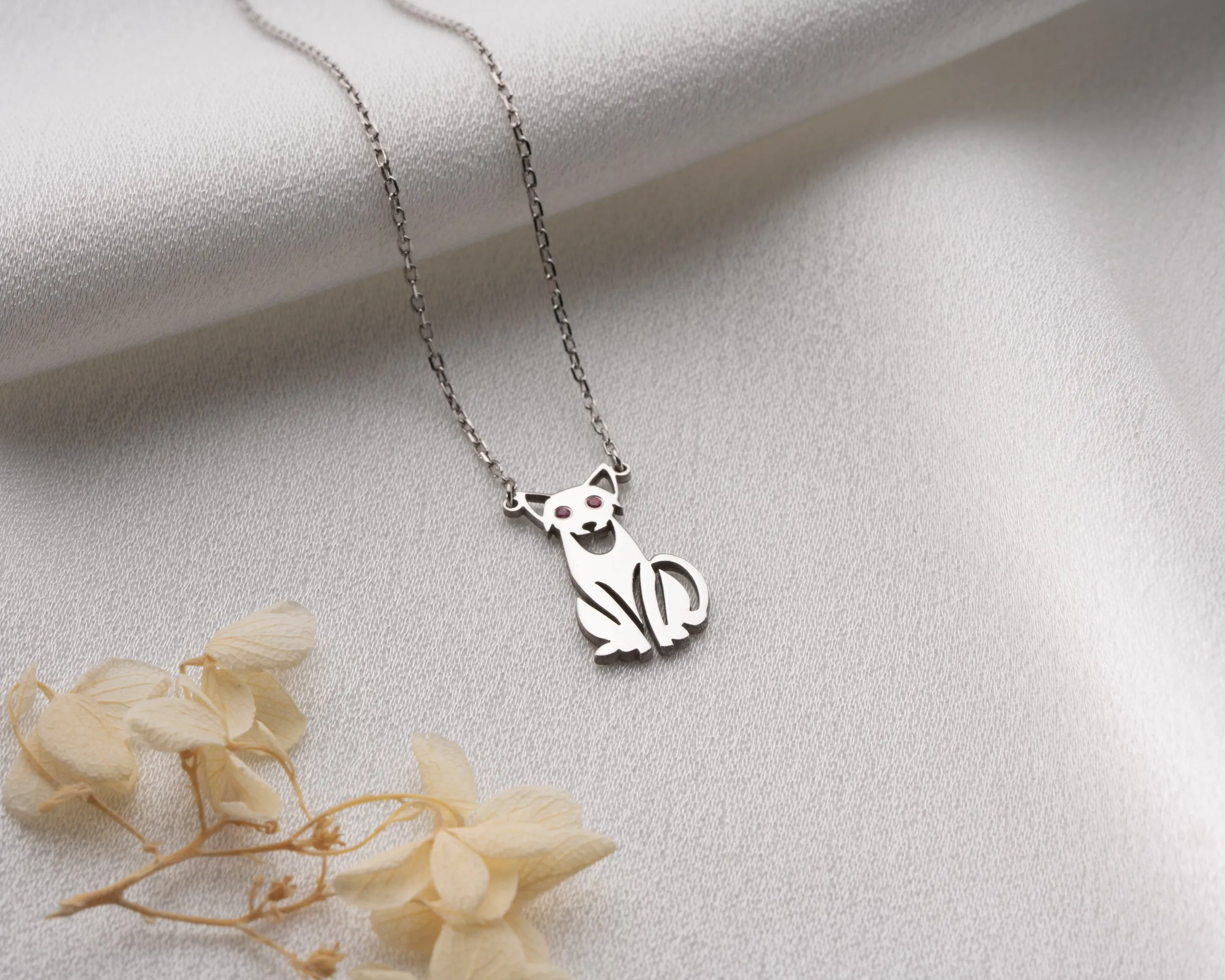Personalized Cat Eye Necklace sold by Belkymood product image thumbnail 5