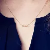 Personalized Necklace Attached Letters - Initial Necklace - Holidays Gifts - Attached Letters - Wife Gifts - Gifts For Mom - Birthday Gift sold by Belkymood