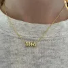 Personalized Necklace Attached Letters - Initial Necklace - Holidays Gifts - Attached Letters - Wife Gifts - Gifts For Mom - Birthday Gift sold by Belkymood