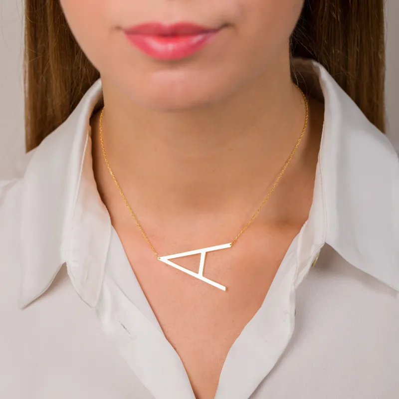 Letter Necklace | Gift For Her | Gift For Mom sold by Belkymood