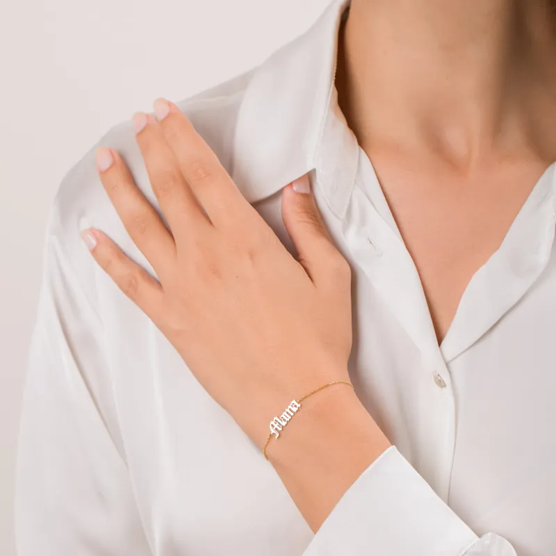 Script Name Bracelet| Gift For Her sold by Belkymood