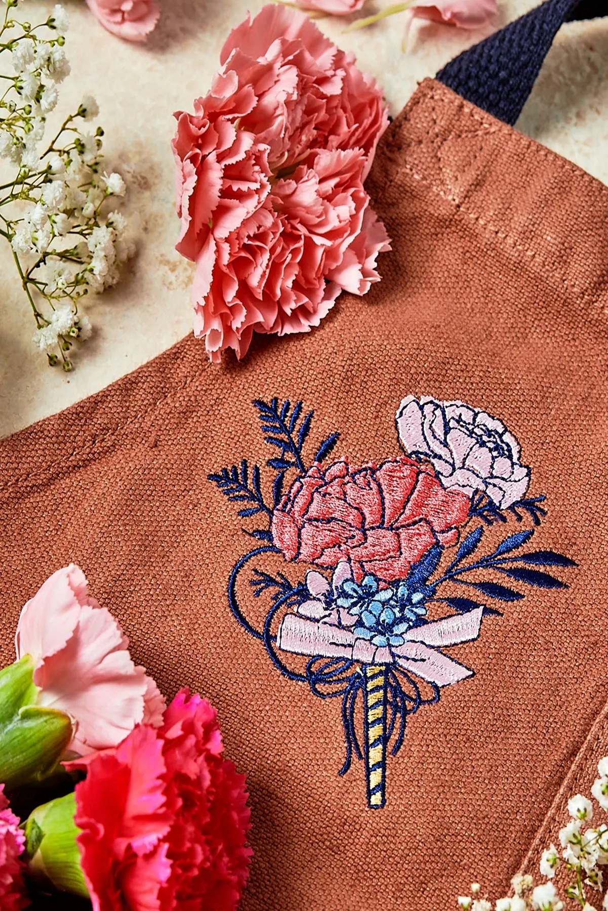 SJ Apron Crimson sold by BlueCut Aprons