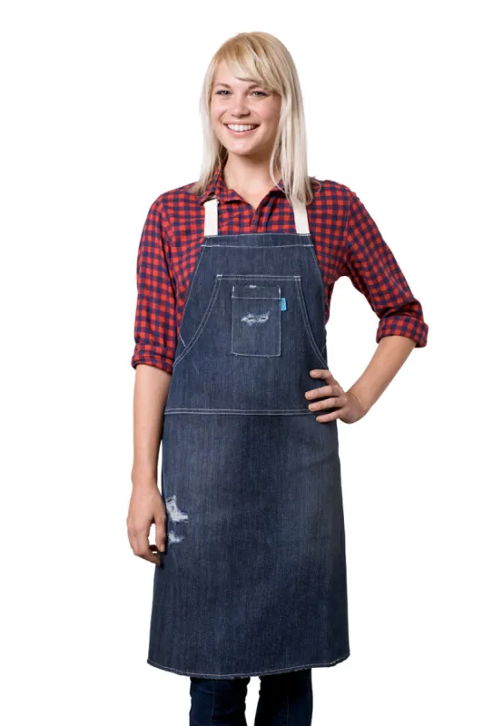 Hatfield 20 Year Aged Apron Indigo sold by BlueCut Aprons