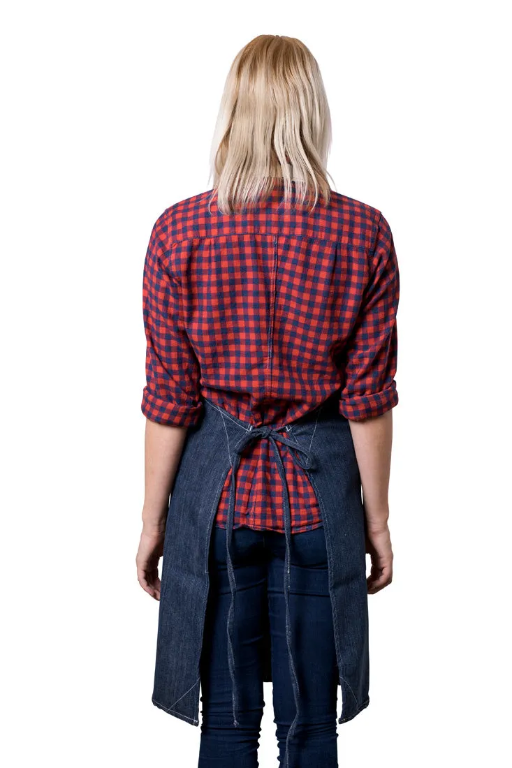 Hatfield 20 Year Aged Apron Indigo sold by BlueCut Aprons product image thumbnail 3