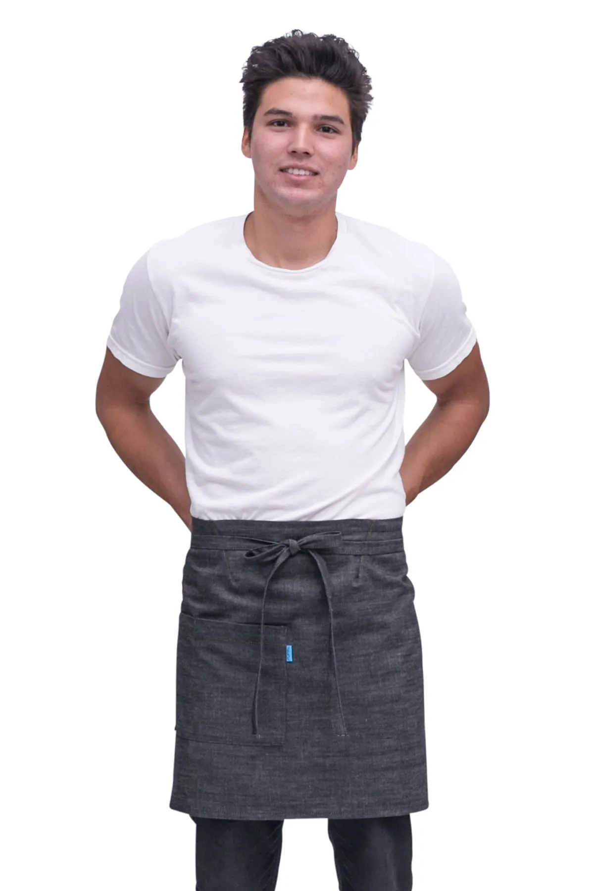 Mercer Half Apron - Denim sold by BlueCut Aprons