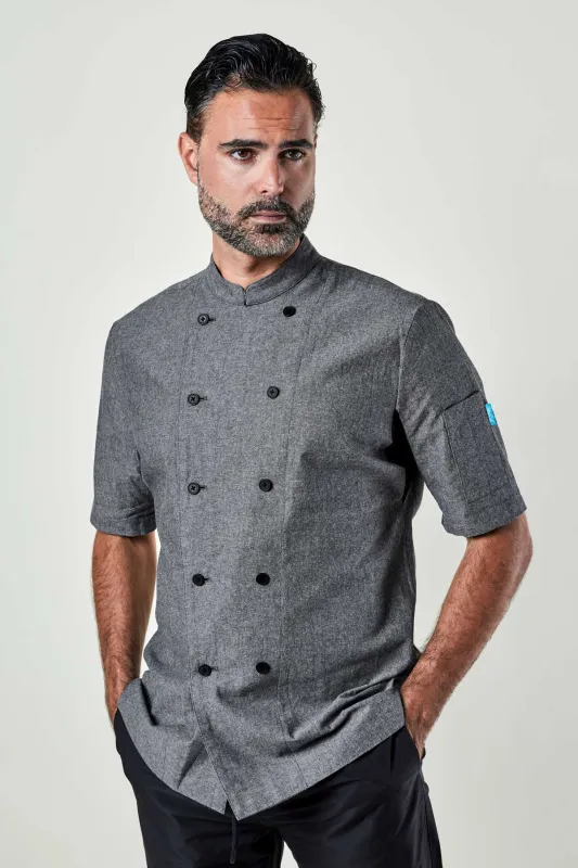 Ambassador Chef Coat- Chambray sold by BlueCut Aprons