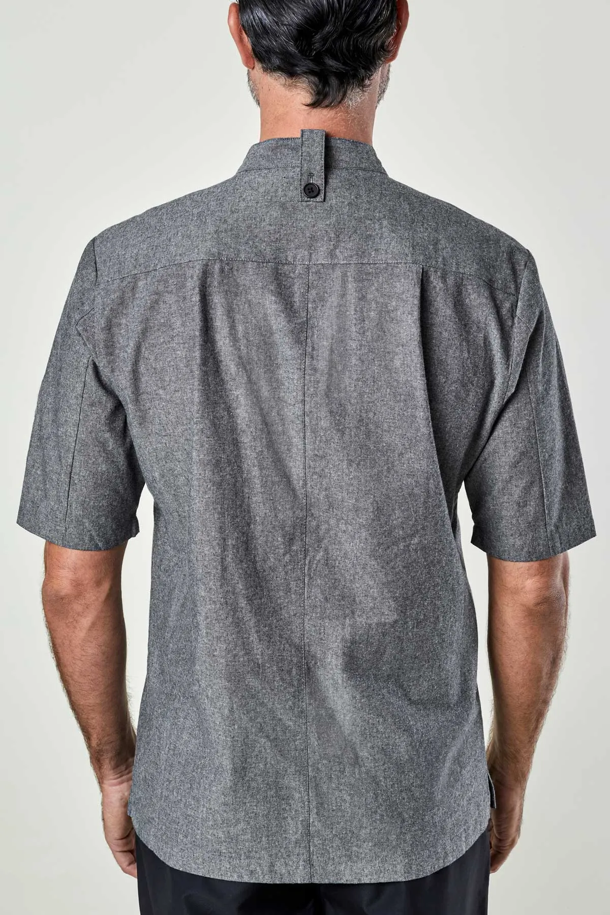 Ambassador Chef Coat- Chambray sold by BlueCut Aprons product image thumbnail 3