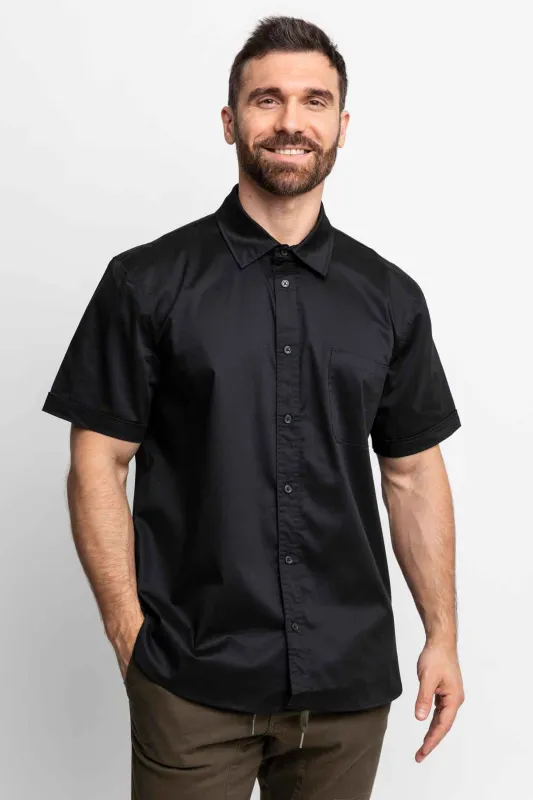 Stanton Short Sleeve Server Shirt-Fine Twill-Unisex sold by BlueCut Aprons