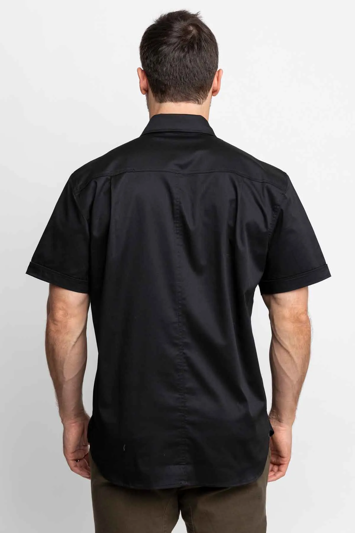 Stanton Short Sleeve Server Shirt-Fine Twill-Unisex sold by BlueCut Aprons product image thumbnail 2