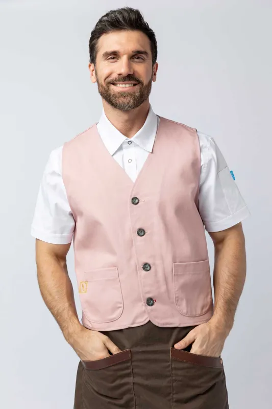 Unisex Rowan Server Vest- Twill sold by BlueCut Aprons