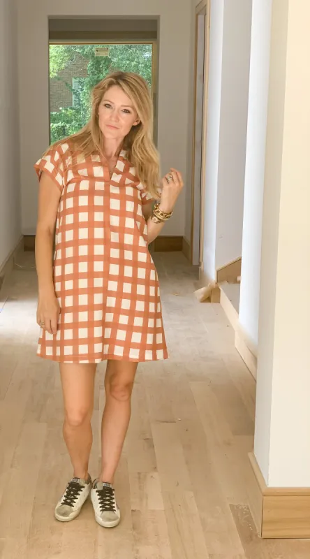 COTTON LINEN SALE Nancy Dress sold by Brooke Wright Designs