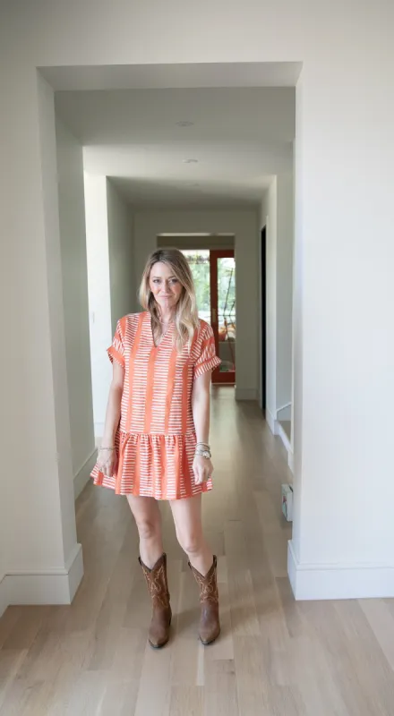 Black Label Lucy Dress - Inverted Ticking Collection sold by Brooke Wright Designs