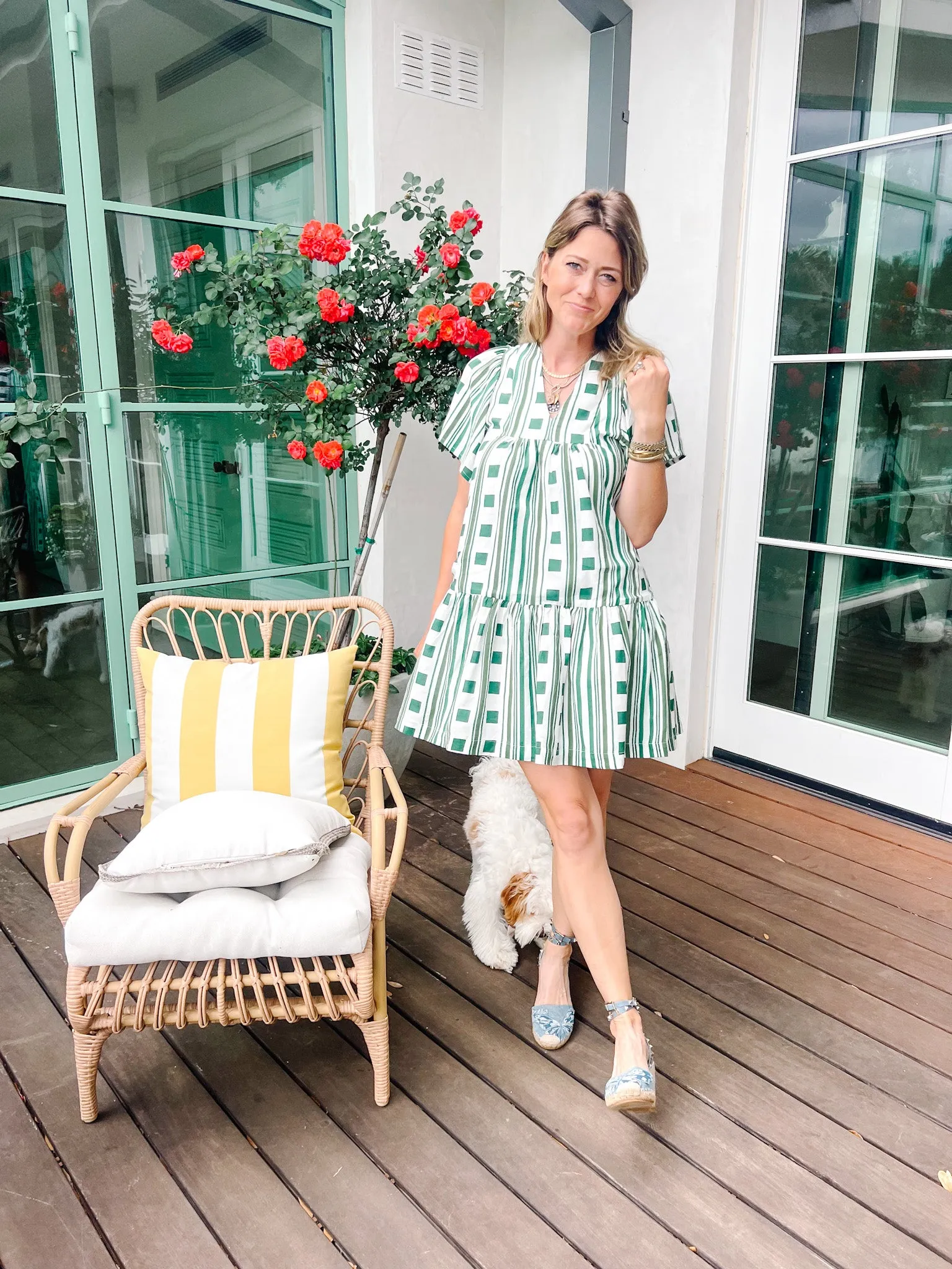 Black Label Ophelia Dress - Green Collection sold by Brooke Wright Designs product image thumbnail 2