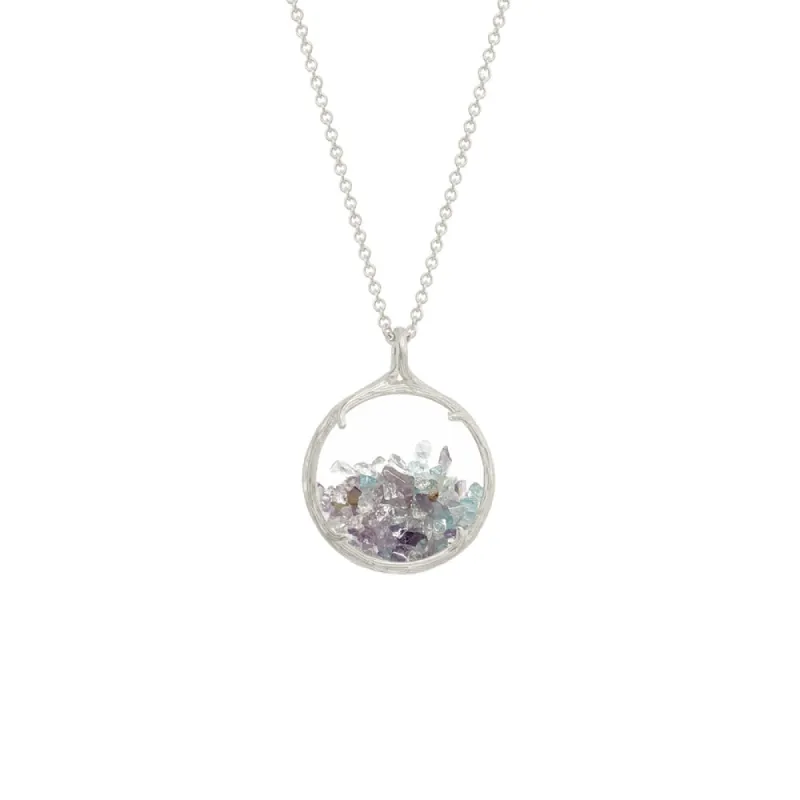 Small Custom Birthstone Shaker Necklace sold by Catherine Weitzman Jewelry