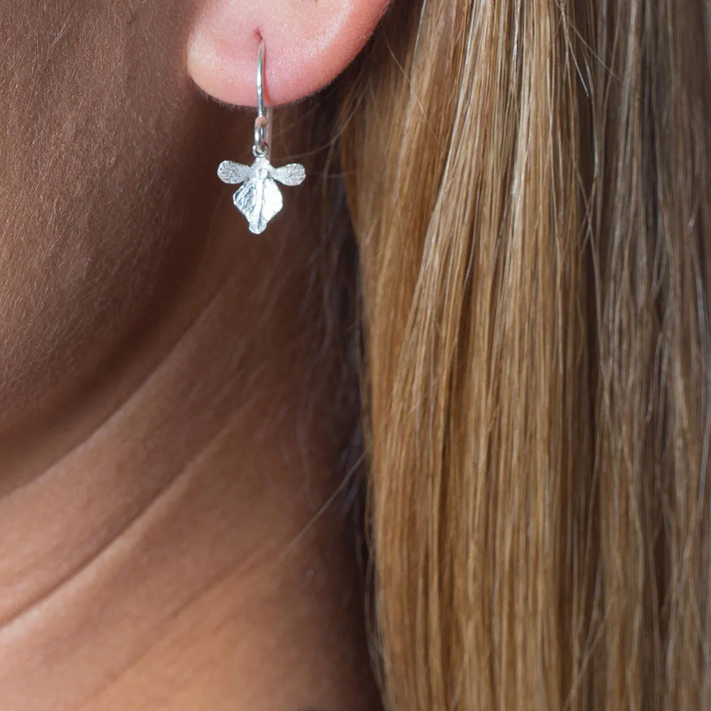 Small Orchid Earrings sold by Catherine Weitzman Jewelry product image thumbnail 3