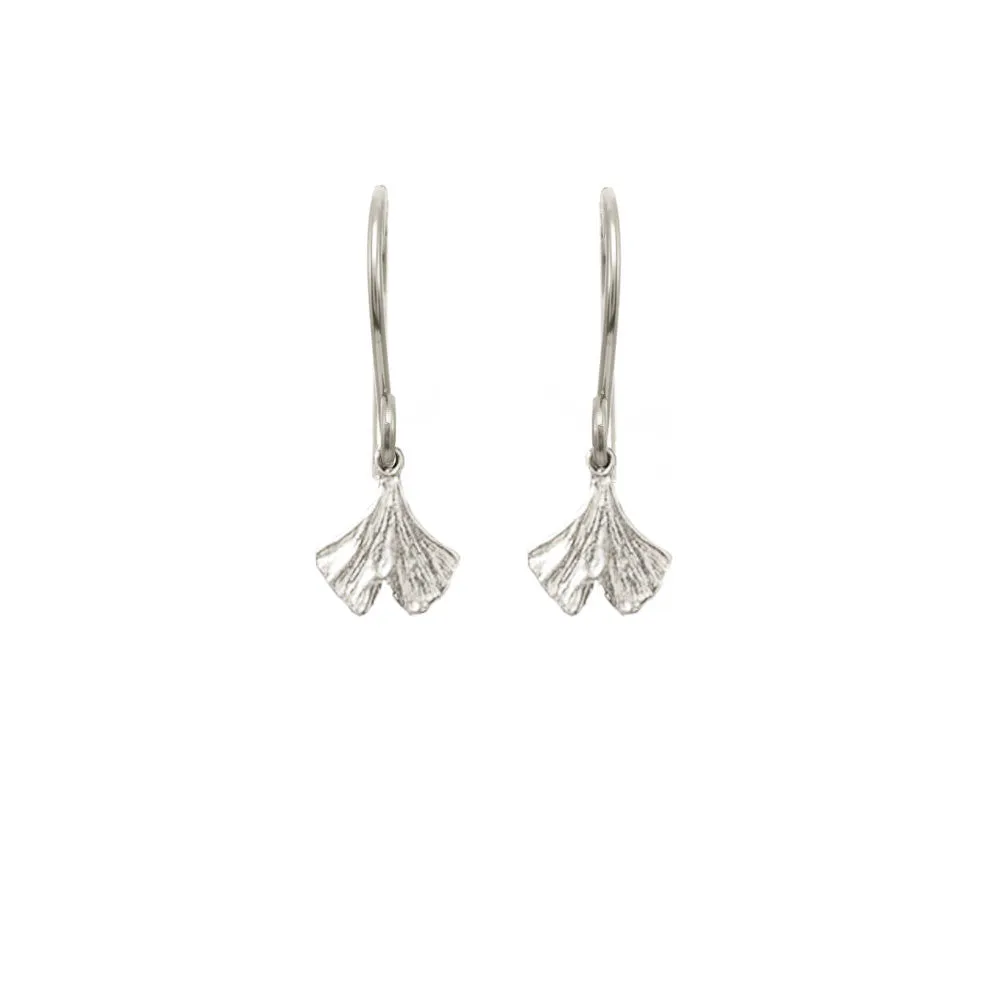 Mini Gingko Leaf Earrings sold by Catherine Weitzman Jewelry