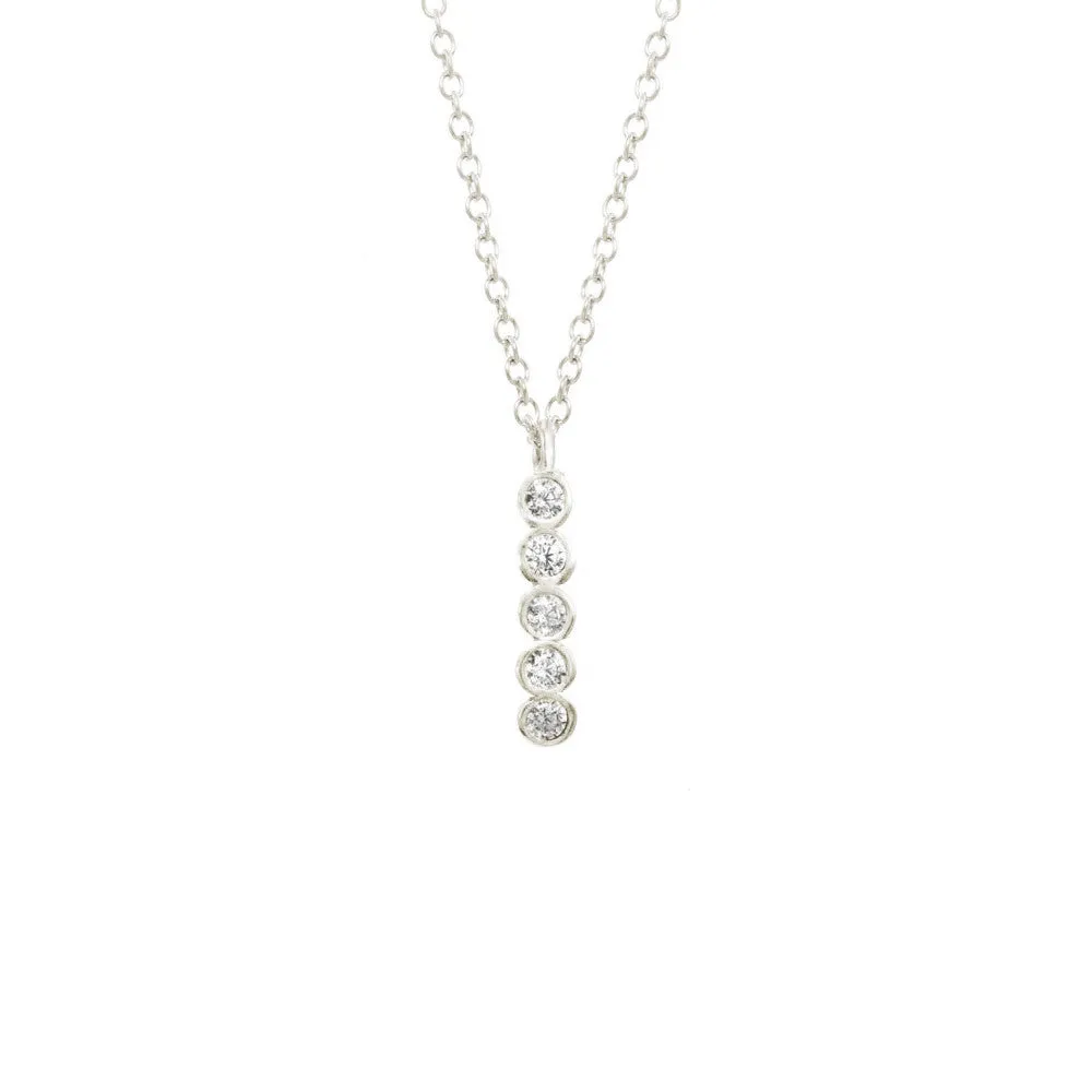 Long Seed Pod Solitaire Necklace sold by Catherine Weitzman Jewelry