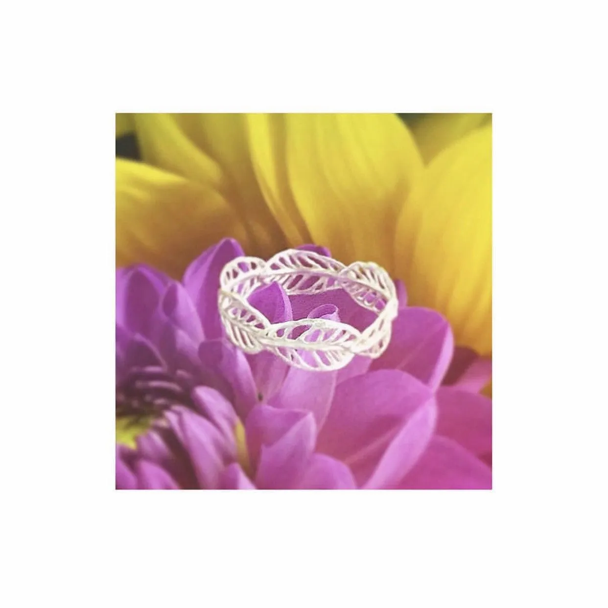 Mini Plumeria Ring sold by Catherine Weitzman Jewelry product image thumbnail 3