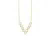Narrow Chevron Seed Pod Solitaire Necklace sold by Catherine Weitzman Jewelry