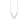 Narrow Chevron Seed Pod Solitaire Necklace sold by Catherine Weitzman Jewelry