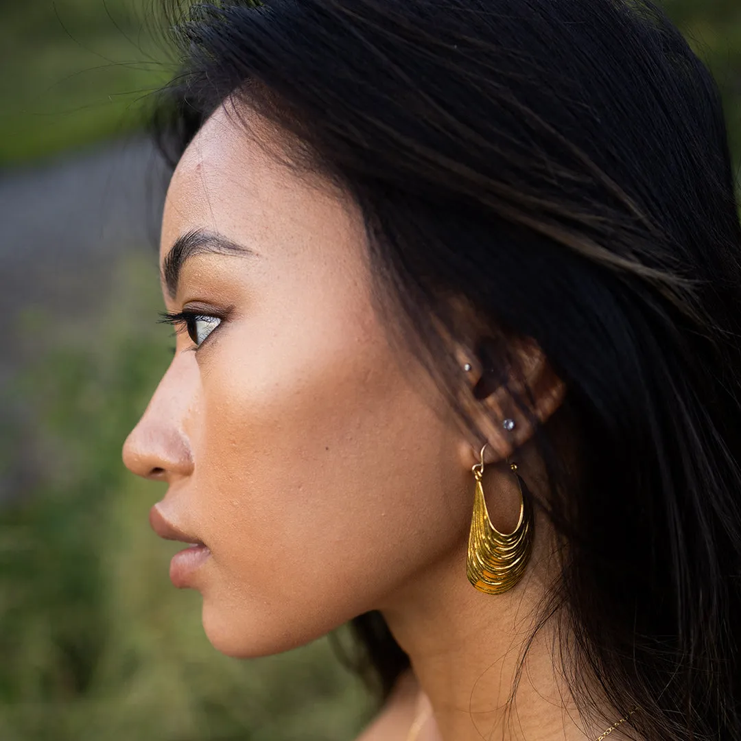 Serenity Shell Earrings sold by Catherine Weitzman Jewelry product image thumbnail 3